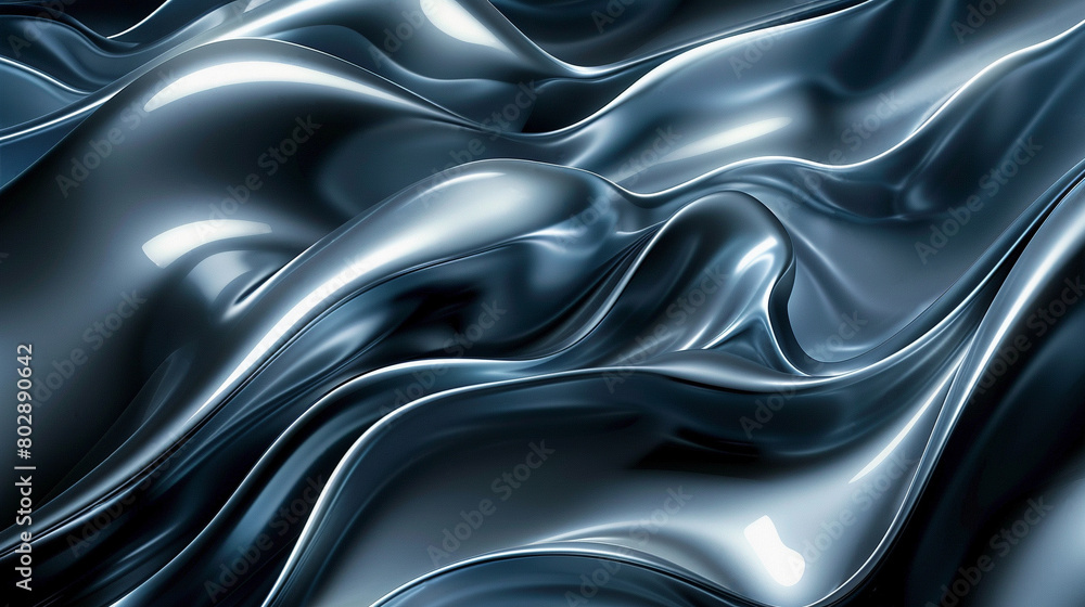 A futuristic abstract backdrop with fluid motion effects ,