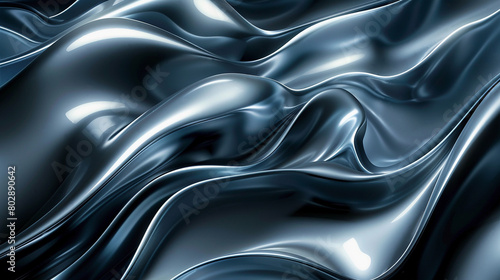 A futuristic abstract backdrop with fluid motion effects ,