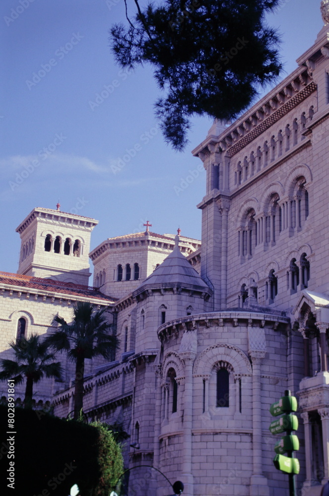 View of Saint Nicholas Cathedral of Monaco during 1990s