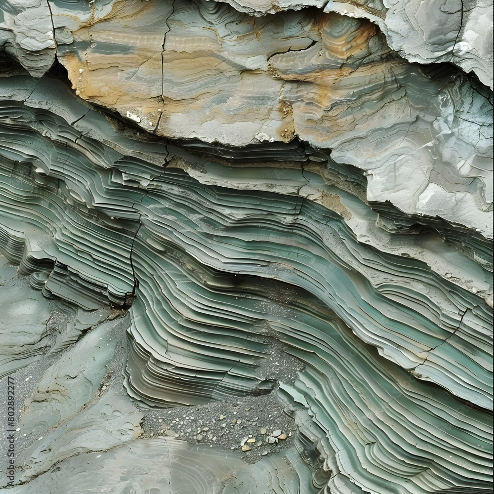 Variegated Layers of Time: A Closer Look at Sedimentary Rock Formation