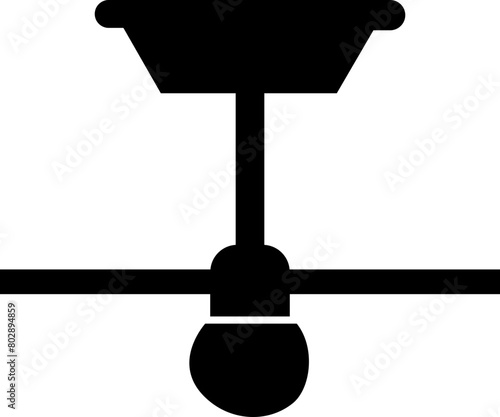 Celling fan icon in trendy Fill style. Air Fan vector illustration sign. Celling fan icon clipart avatar logotype symbol to cool the room and circulate the air isolated on transparent background.