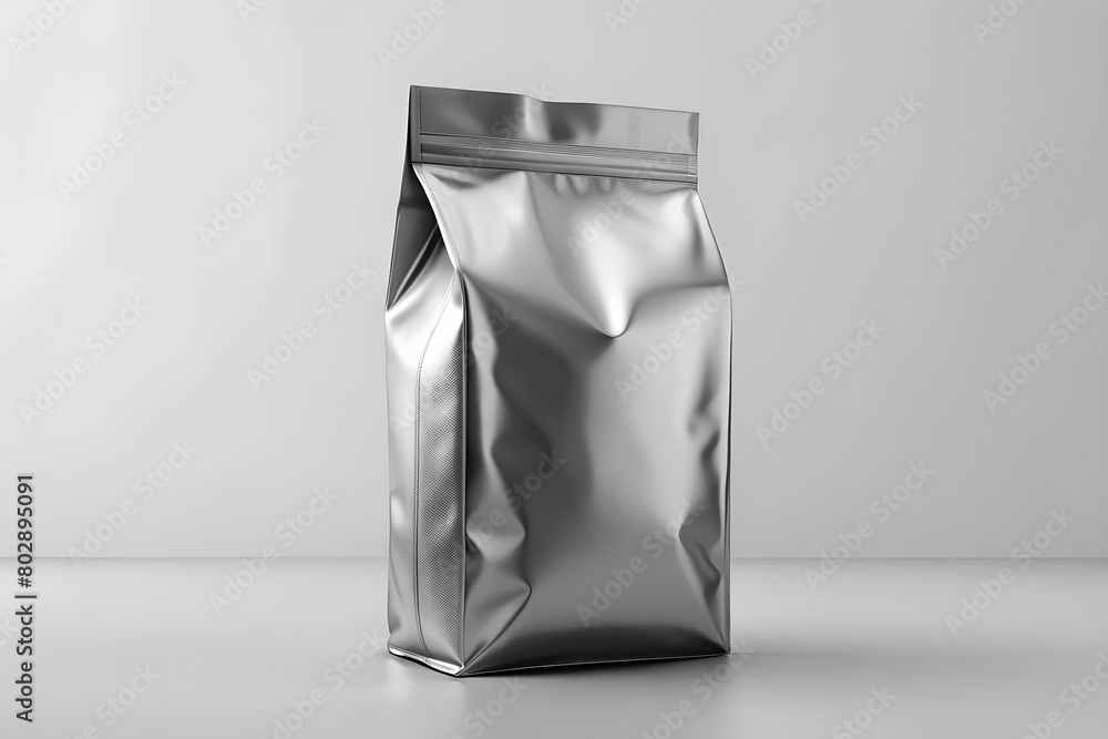 packaging bag mockup, single bag, glossy matte material packaging bag mockup, single bag, glossy matte material