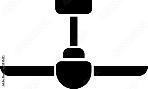 Celling fan icon in trendy Fill style. Air Fan vector illustration sign. Celling fan icon clipart avatar logotype symbol to cool the room and circulate the air isolated on transparent background.