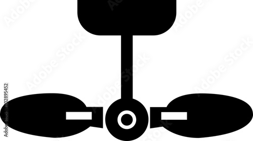Celling fan icon in trendy Fill style. Air Fan vector illustration sign. Celling fan icon clipart avatar logotype symbol to cool the room and circulate the air isolated on transparent background.