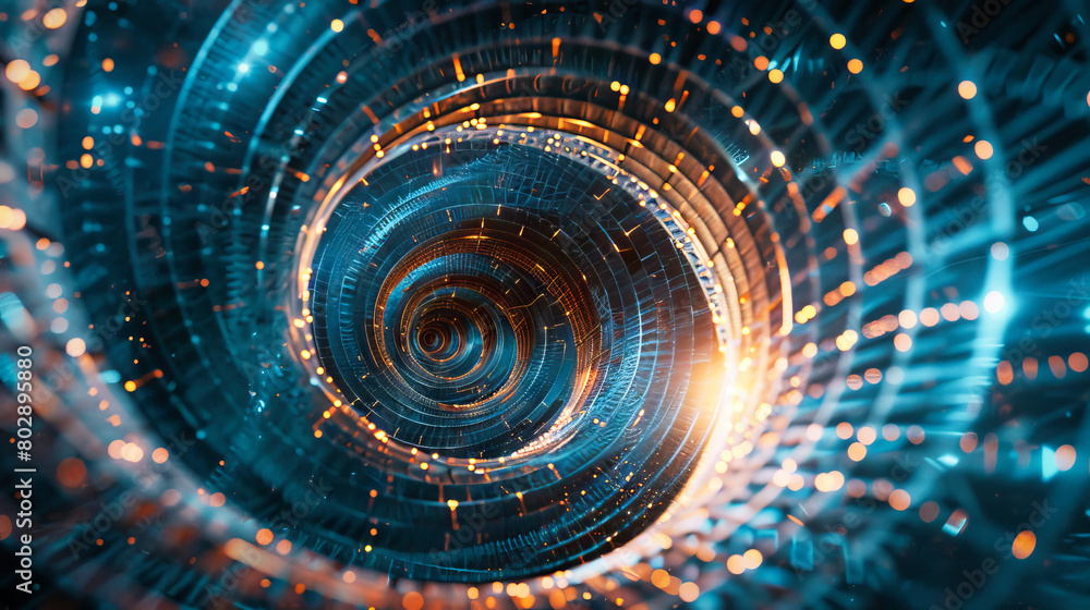 Abstract technology and data circle background Abstract technology and data circle background