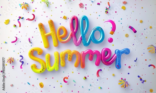 Colorful 3D text 