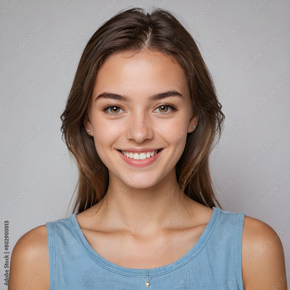 portrait of a smiling woman portrait of a smiling woman