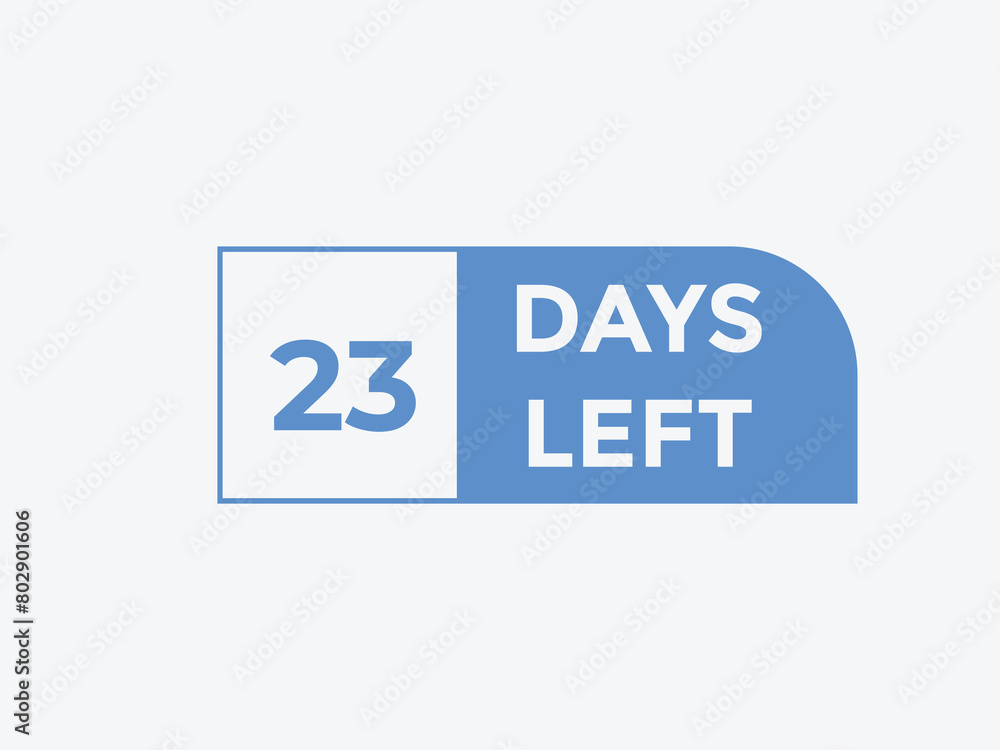 23 days to go countdown template. 23 day Countdown left days banner design. 23 Days left countdown timer
23 days to go countdown template. 23 day Countdown left days banner design. 23 Days left countdown timer