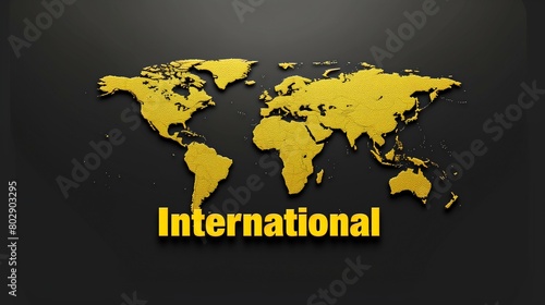 Sleek and Modern International Company Logo with a Globe