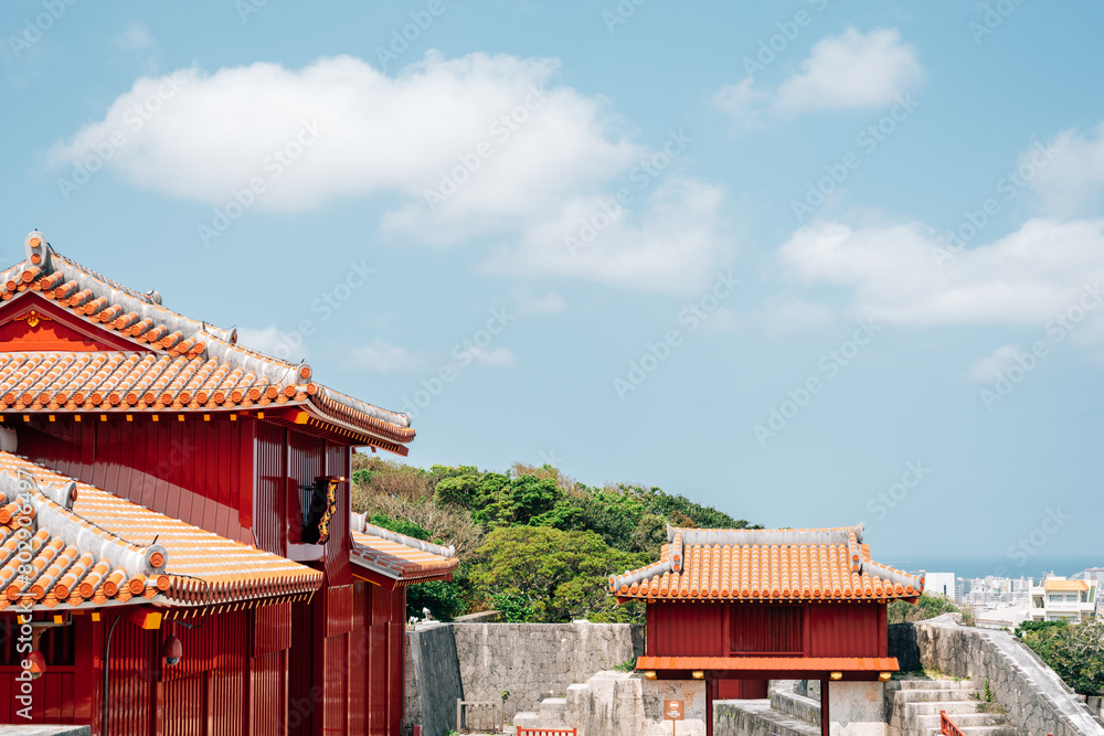 Shurijo Castle in Naha, Okinawa, Japan