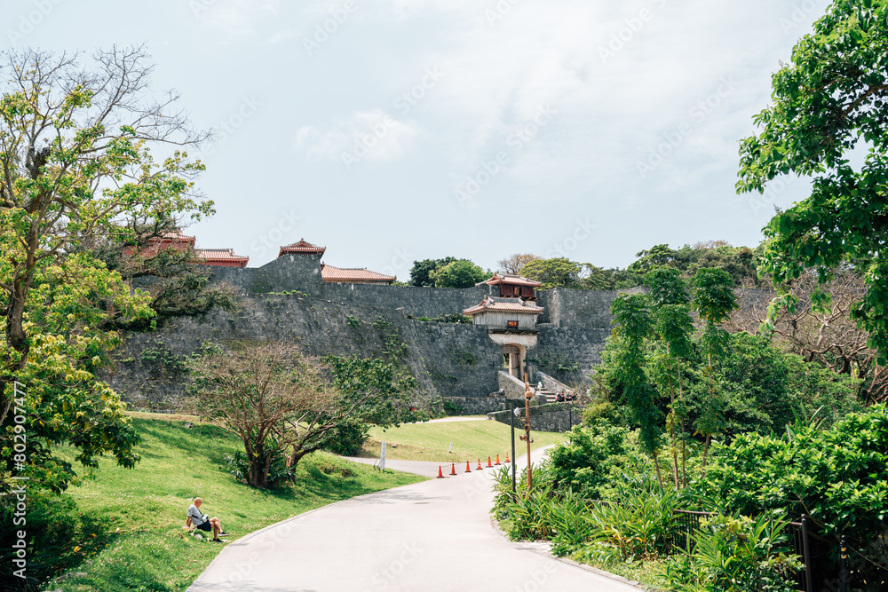Summer of Shurijo Castle in Naha, Okinawa, Japan