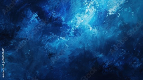 Abstract dark blue background © Vikarest