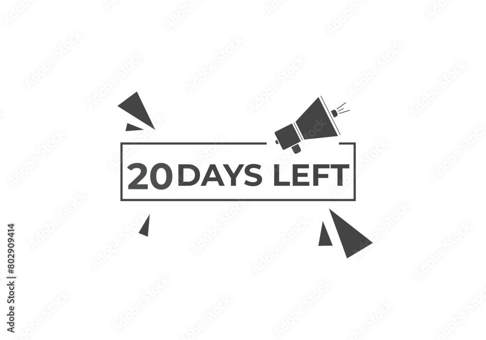 20 days to go countdown template. 20 day Countdown left days banner design. 20 Days left countdown timer
20 days to go countdown template. 20 day Countdown left days banner design. 20 Days left countdown timer
