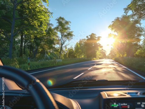 Wallpaper Mural Vehicle, summer, blue sky, landscape, beautiful Torontodigital.ca