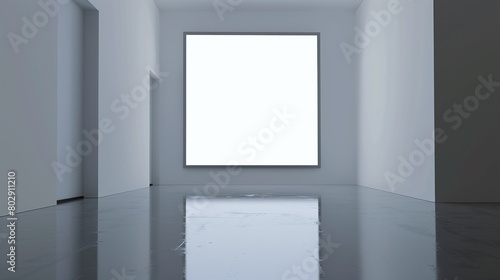 A minimalist blank Photo mockup studio virtual background  offering a clean canvas for integrating virtual sets or overlays  with lifelike chroma key effects and HD clarity