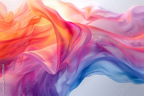 Abstract transparent material wavy background  © aiqing