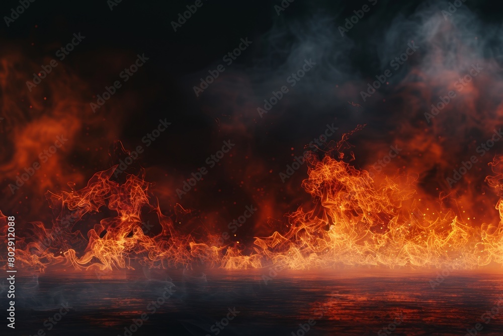 illustrations of fire background