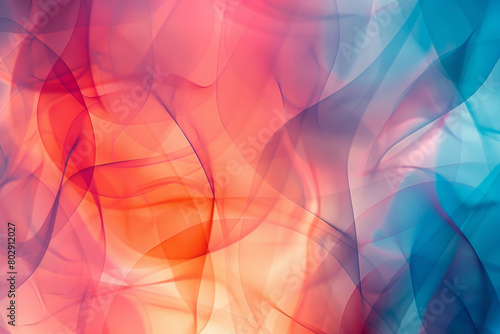 Abstract transparent material wavy background  