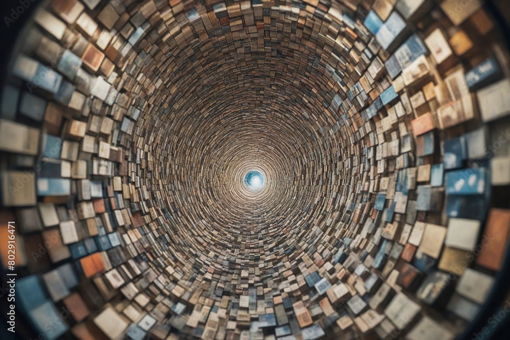 Fototapeta premium 3d render of a tunnel