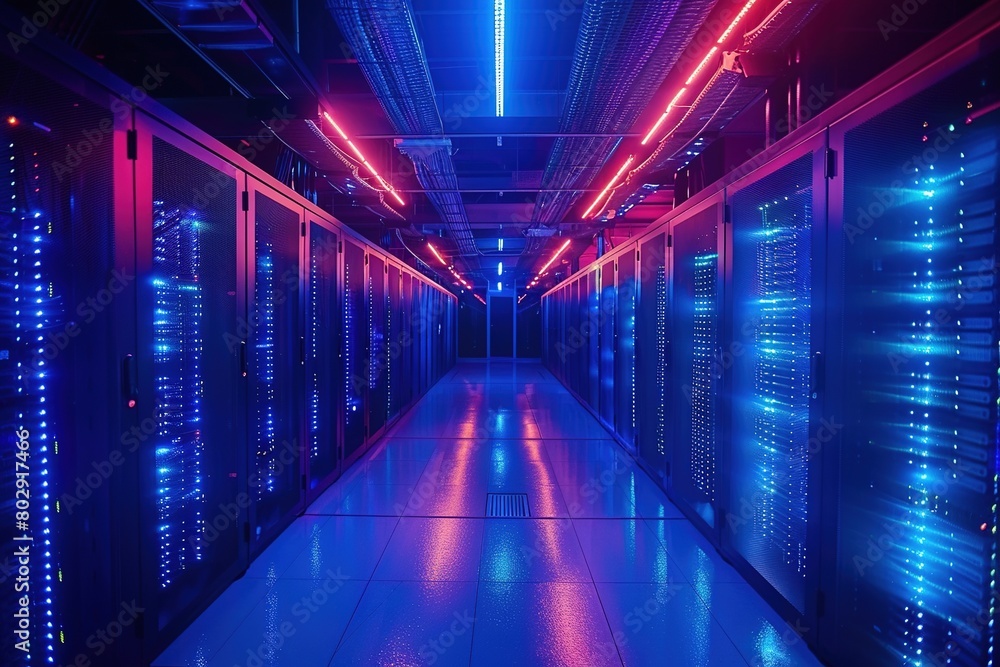 Advanced supercomputer, powerful and cutting-edge technology, enabling high-performance computing and complex problem-solving