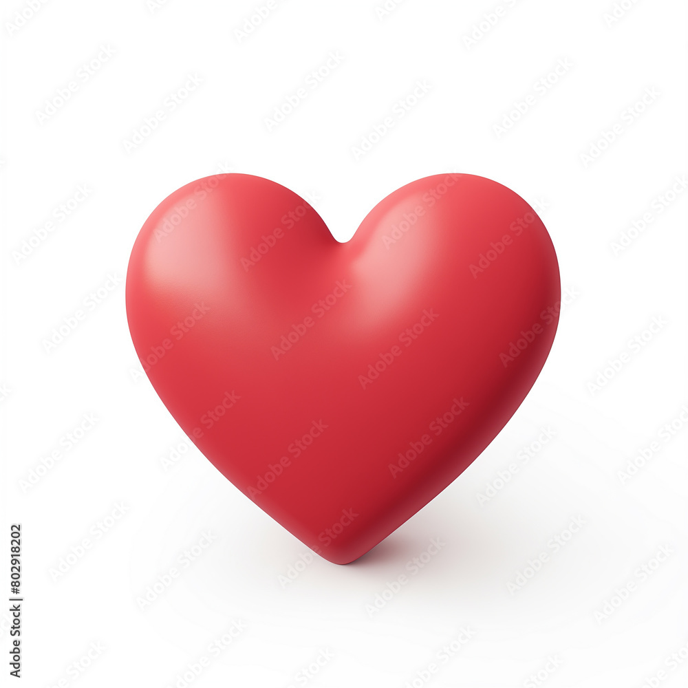 rounded 3d red gradient heart, view from above, isolated on a transparent background, high detail, ultra realistic, photo realistic.	
