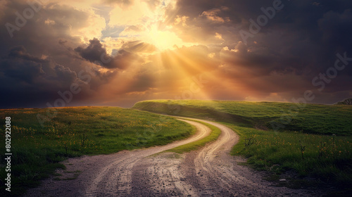 A Serpentine Path in Nature, the Ascension of Christ, the ascension of Jesus into heaven, a festival celebrated by Christians.