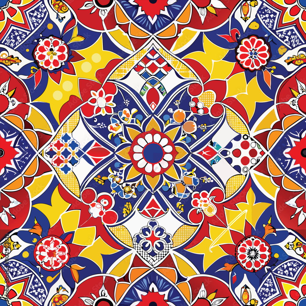 Seamless Vector, Seamless geometric pattern design