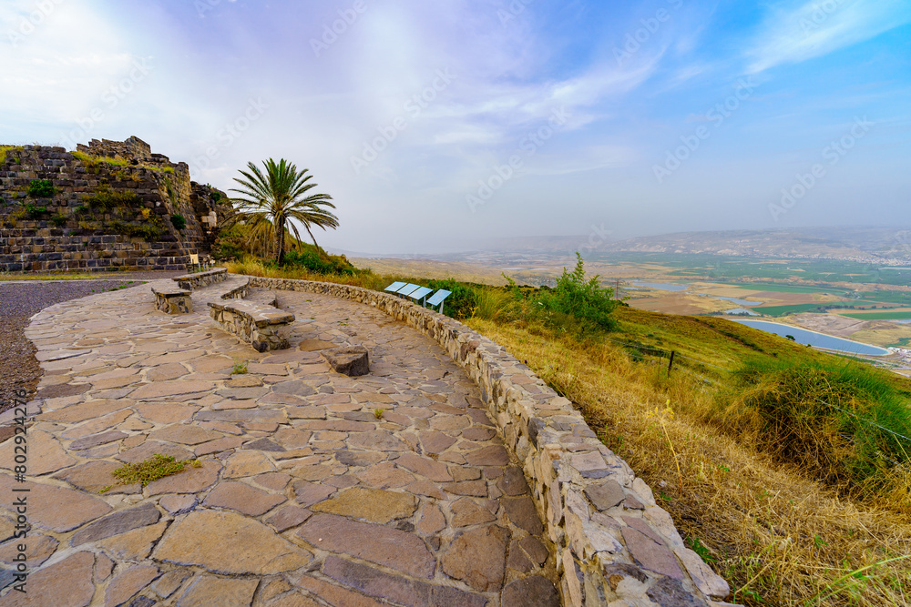 Lower Jordan valley landscape, from Belvoir Fortres