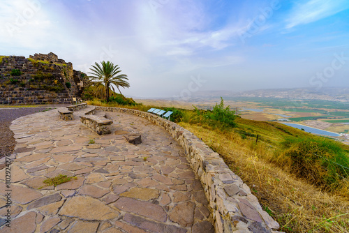 Lower Jordan valley landscape, from Belvoir Fortres