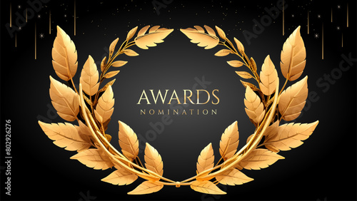 Golden Laurel Wreath Winner Award Nomination. Prestigious Recognition in Luxury 3D Design Concept and Abstract Corporate Elegance.