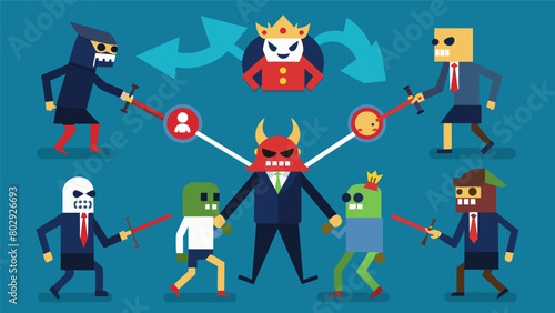Some players chose to align themselves with others creating alliances based on fear and manipulation to take down their common enemies..