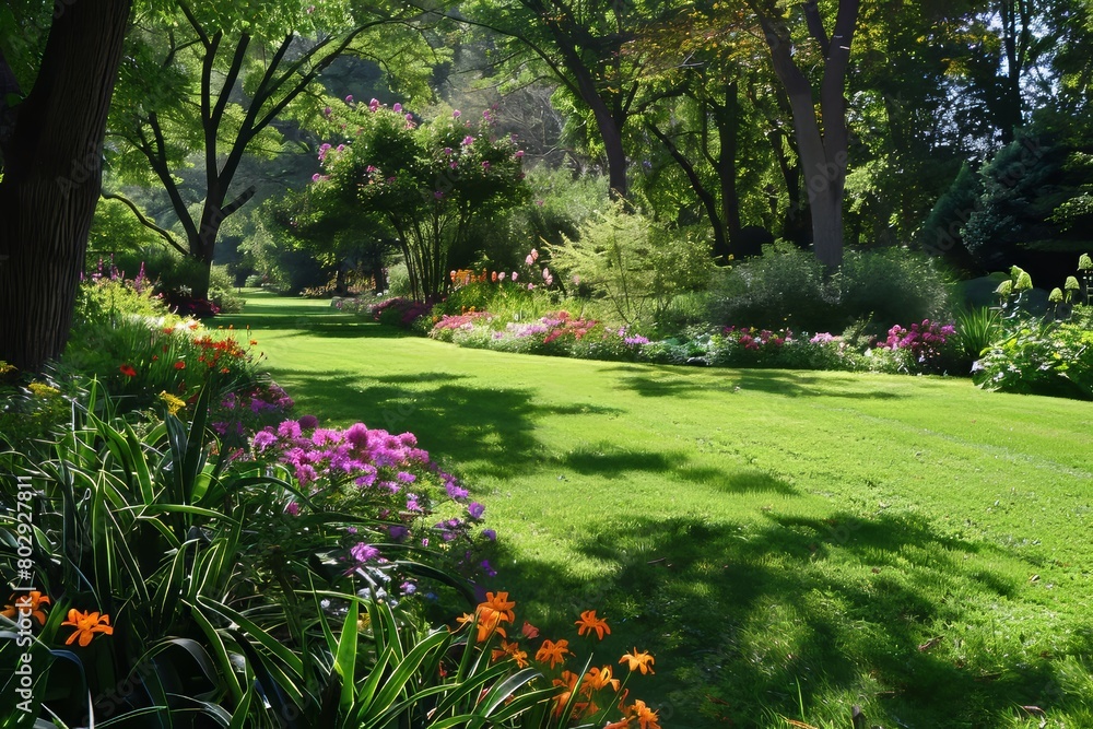 Obraz premium 芝生の綺麗な公園