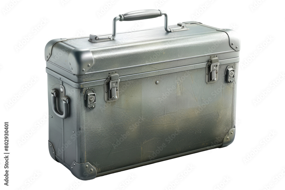 metal briefcase isolated on transparent background metal briefcase isolated on transparent background