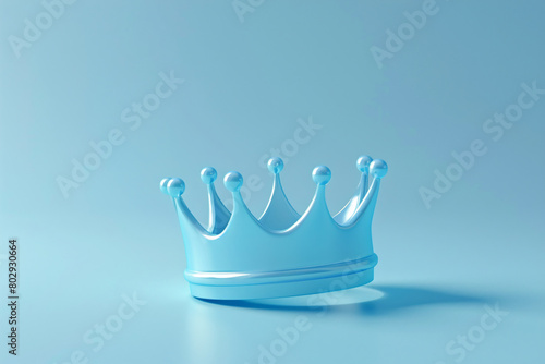 a blue crown on a blue background photo