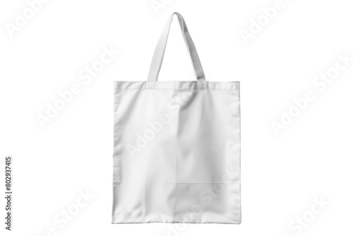 Blank tote bag isolated on transparent background
