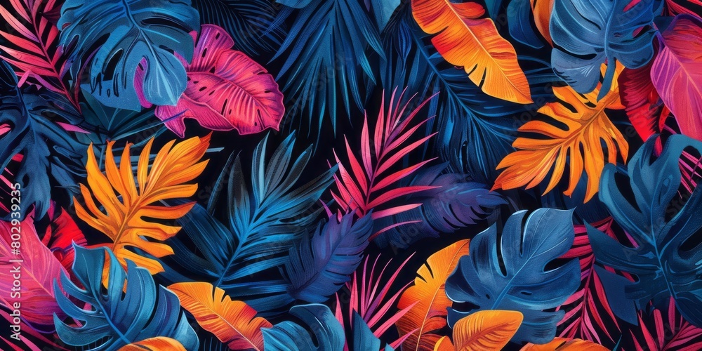 Creative tropical background Creative tropical background