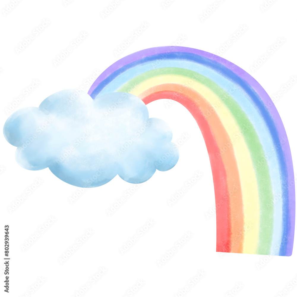 rainbow and clouds rainbow and clouds