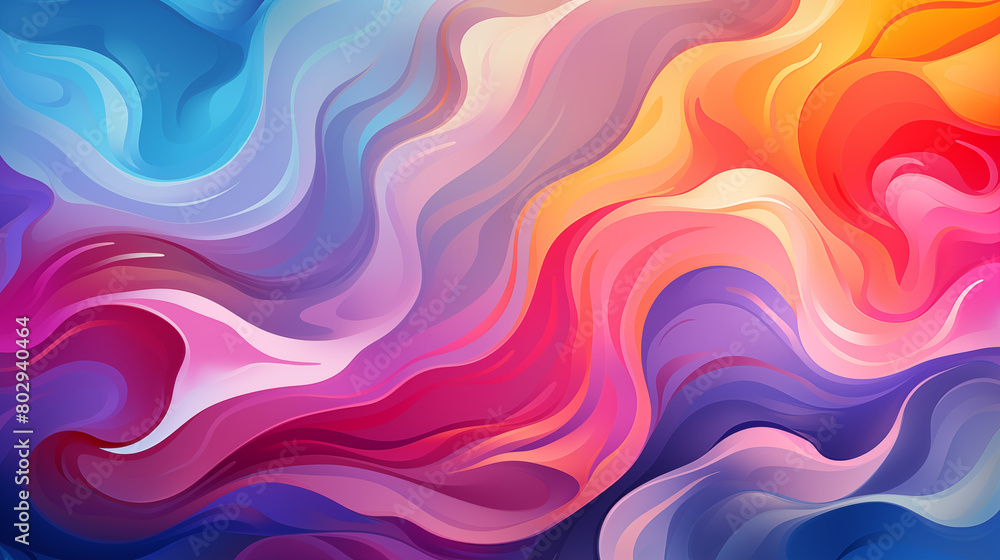 Vibrant Abstract Wavy Background in Cool Tones Vibrant Abstract Wavy Background in Cool Tones