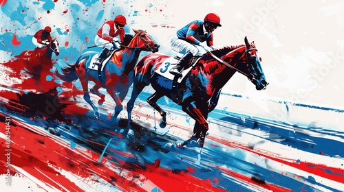 Thrilling Horse Racing. summer Olympic sport