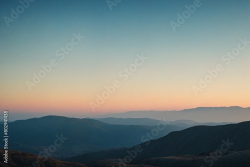 sunset in the mountains