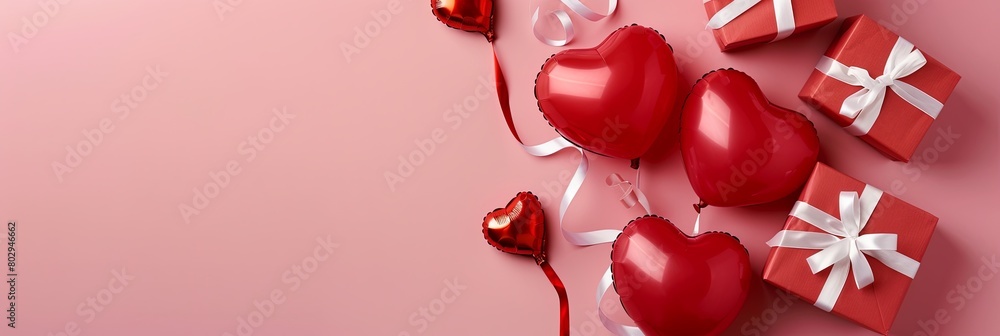 Red Hearts and Gifts Celebrating Love Red Hearts and Gifts Celebrating Love