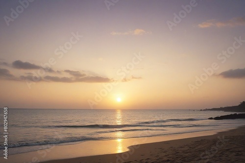 sunset on the beach © birdmanphoto