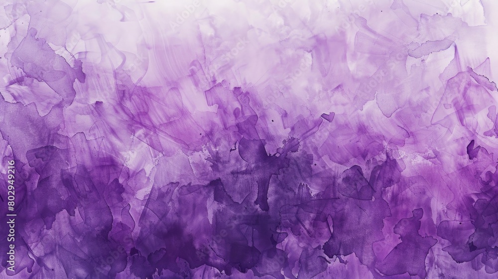 A vibrant abstract painting in shades of purple and white. Perfect for adding a pop of color to any space