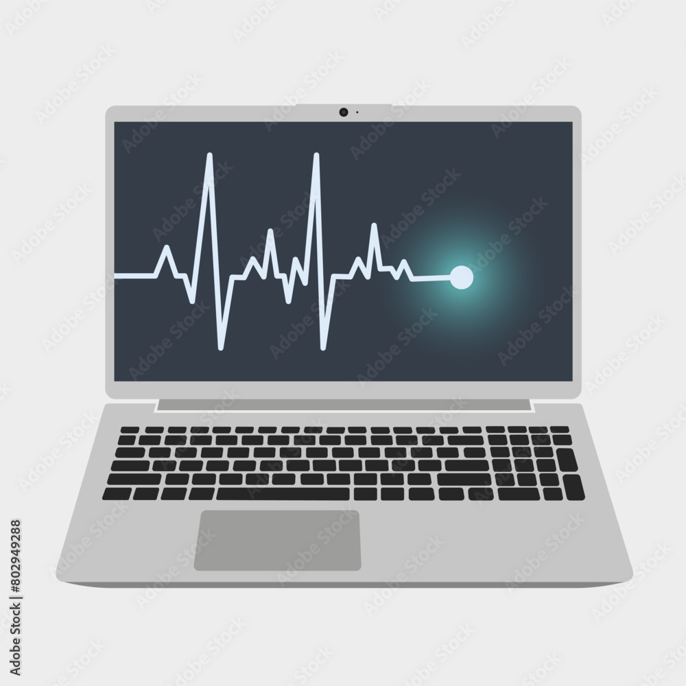 Shows the rhythm of the heart that beats on the monitor. Heart wave technology background. Shows the rhythm of the heart that beats on the monitor. Heart wave technology background.