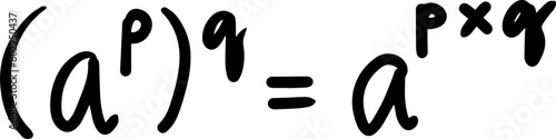 exponents rules handwriting