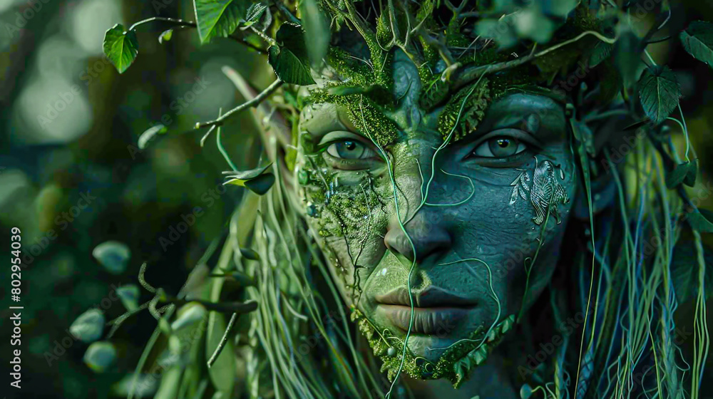 Showcase the ethereal beauty of Celtic mythology by focusing on a close-up shot of a mythical creature like the mysterious Selkie or the majestic Showcase the ethereal beauty of Celtic mythology by focusing on a close-up shot of a mythical creature like the mysterious Selkie or the majestic