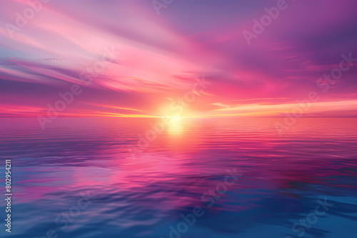  illustration of a blurred sunset