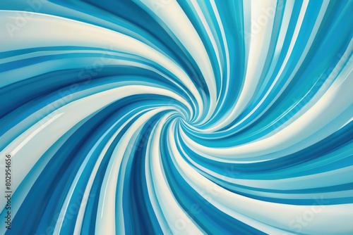 Abstract swirl of blue and white colors, suitable for backgrounds or digital art projects © Fotograf