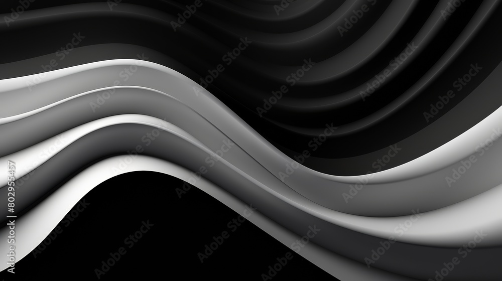 3d rendering. A grayscale image of a flowing cloth 3d rendering. A grayscale image of a flowing cloth