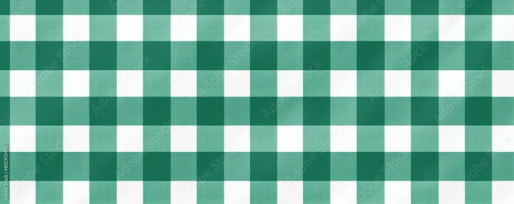 3d rendering. texture wallpaper. A green and white gingham pattern. 3d rendering. texture wallpaper. A green and white gingham pattern.
